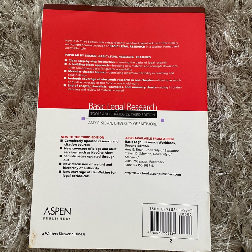Book: Basic Legal Research - Picture 2 of 2